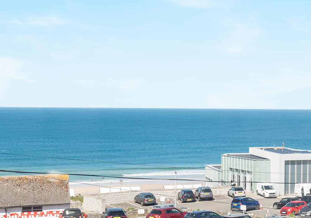 View of Porthmeor Beach from Treporth, St Ives